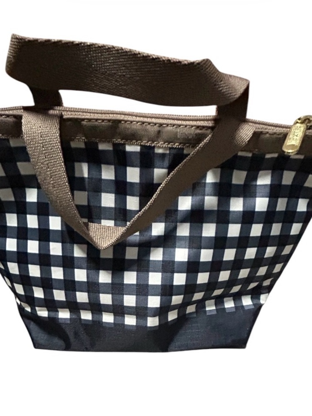 LeSportsac Cat & Checkered Crossbody Tote - Picture 3 of 5